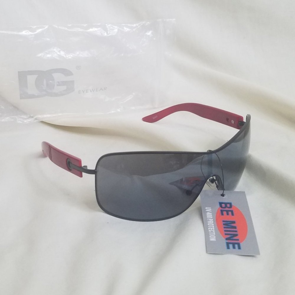 Red Frame Oversized Sunglasses